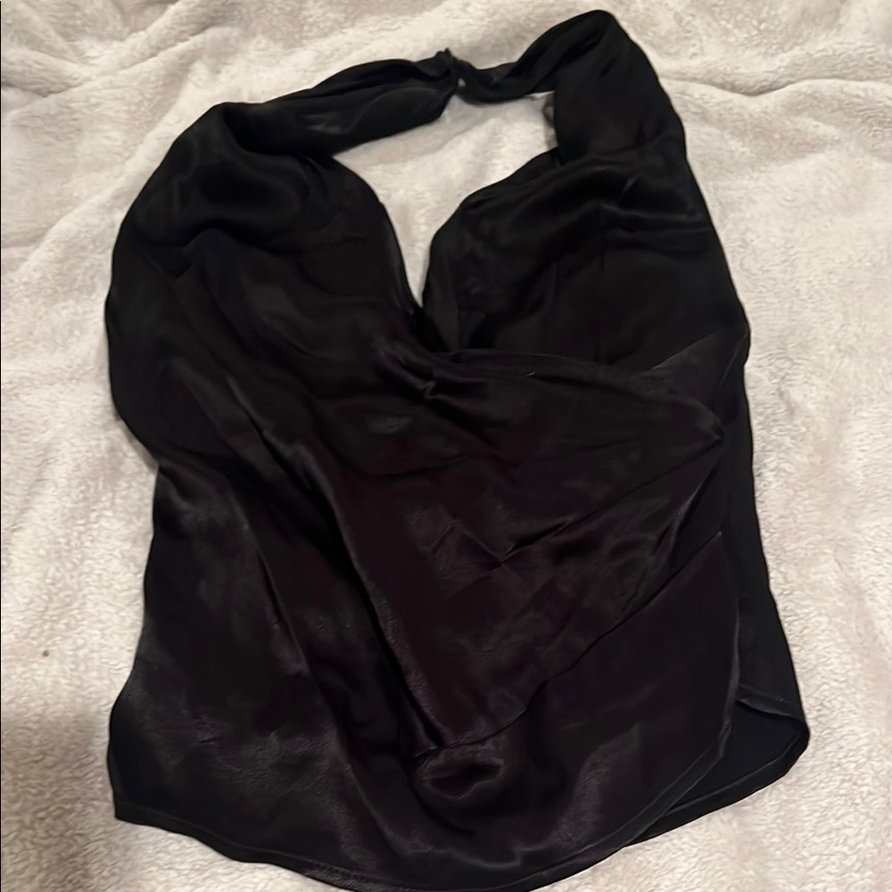 Astr Black Sleeveless Backless Bodysuit